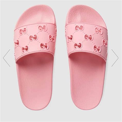 gucci flops pink|gucci slides women pink.